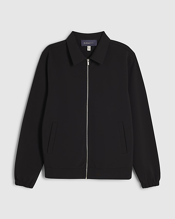 Navy Slim Fit Cotton Long Sleeve Shacket