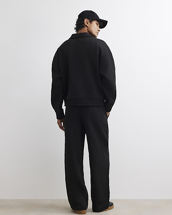 Black Premium Ame Saint Wide Leg Joggers