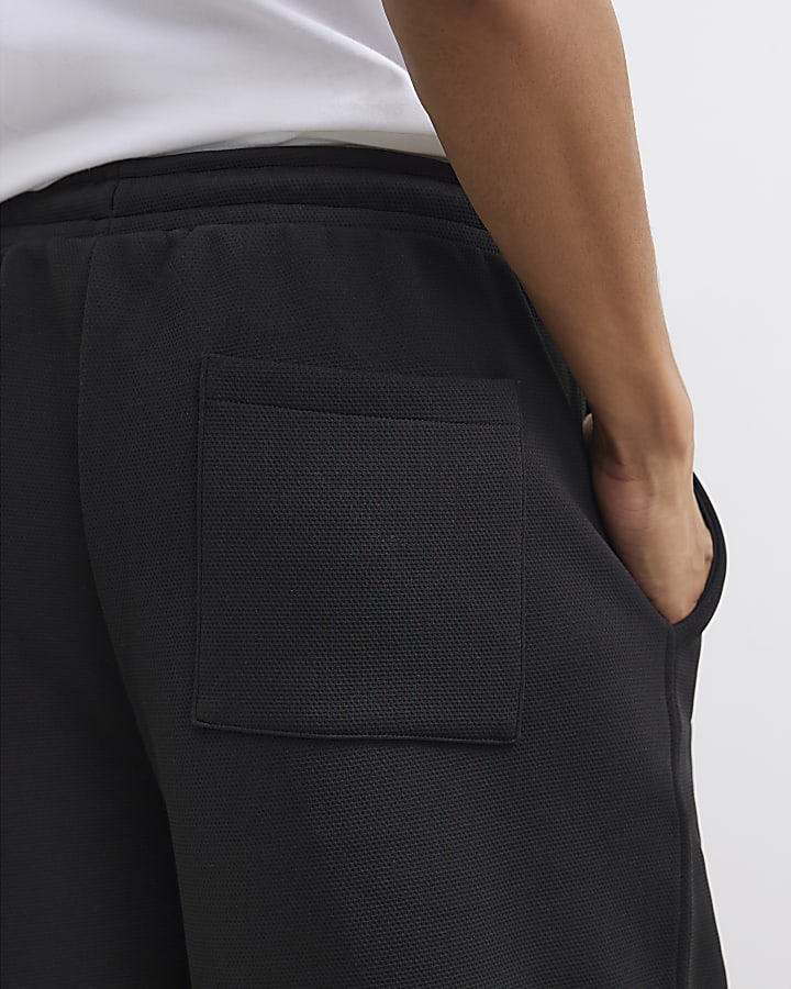 Black Premium Ame Saint Wide Leg Joggers