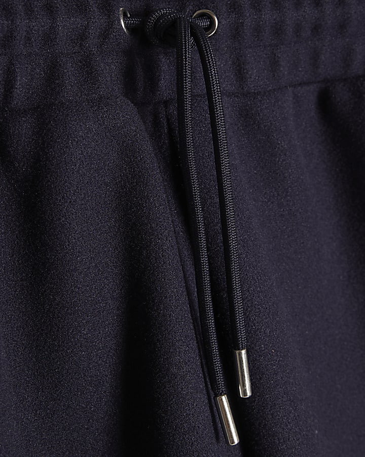 Navy Sanctuaire Badge Wide Leg Joggers