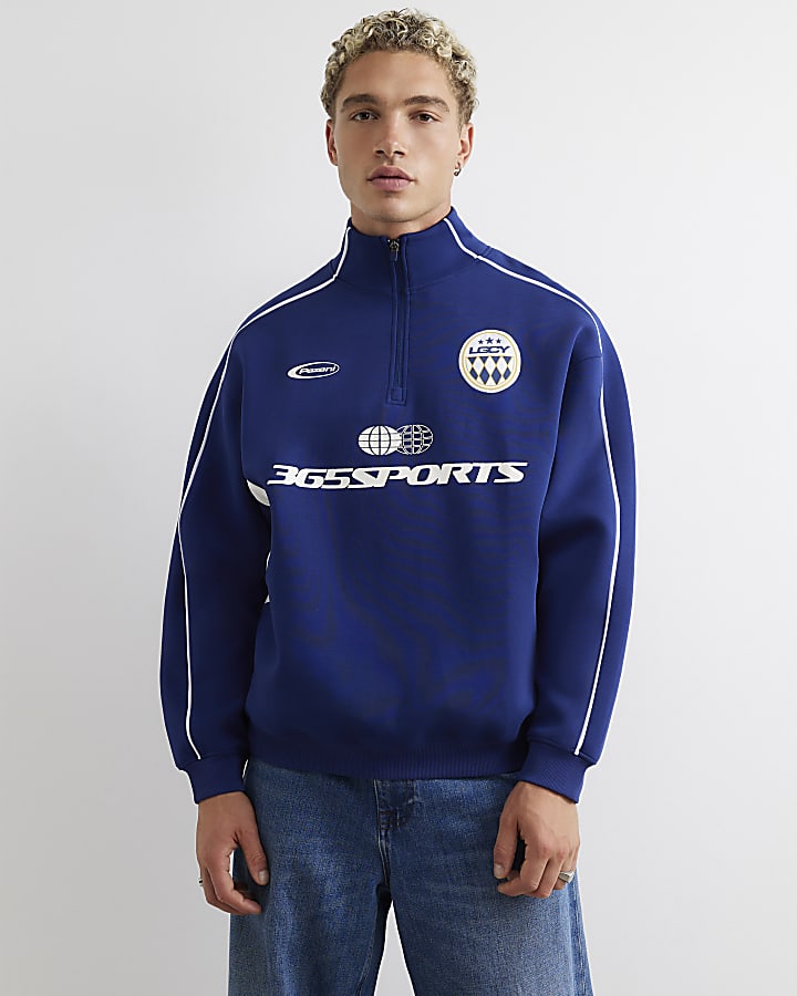 Navy 365 Studio Funnel Sweatshirt
