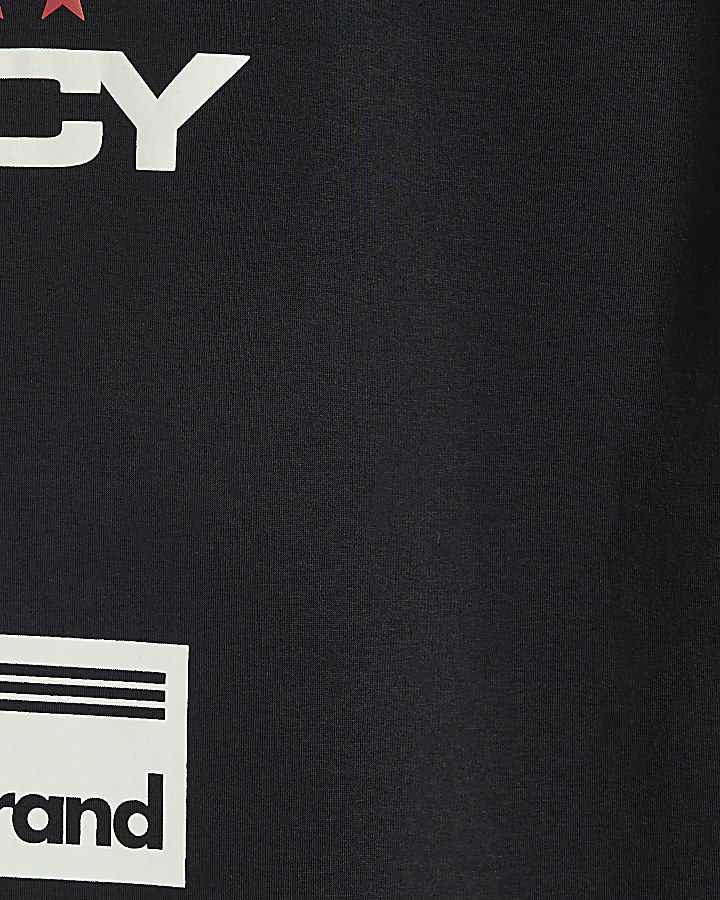 Black Cotton Motion Sportswear Joggers