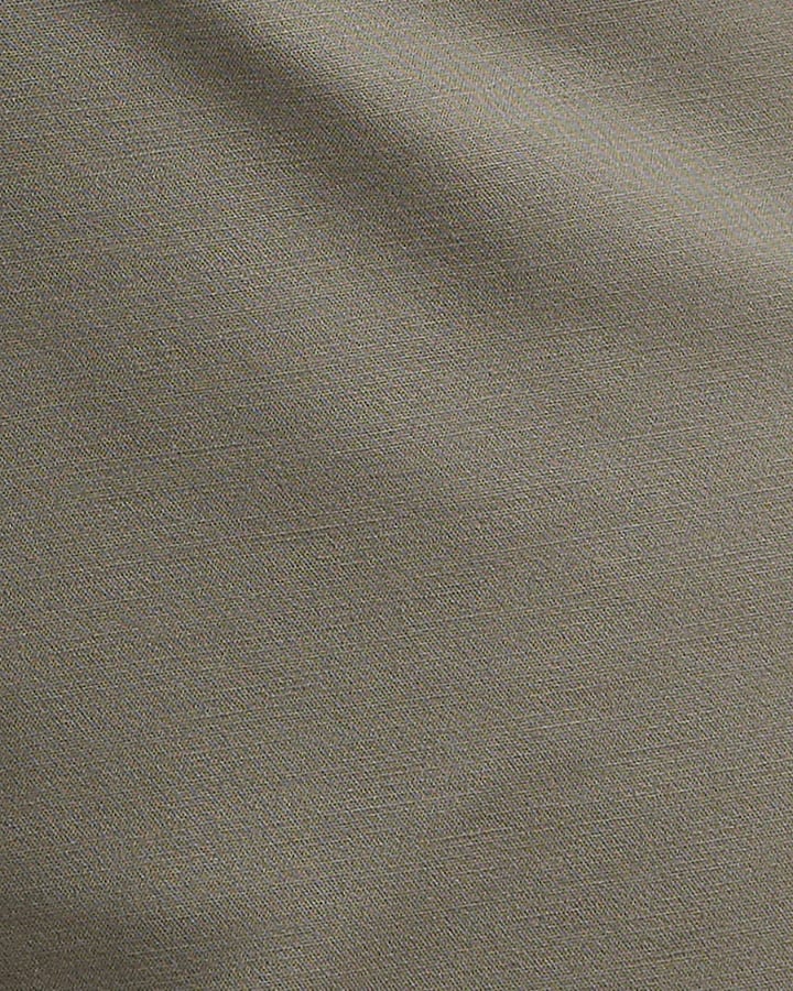 Brown Slim Fit Cotton Blend Chino Trousers