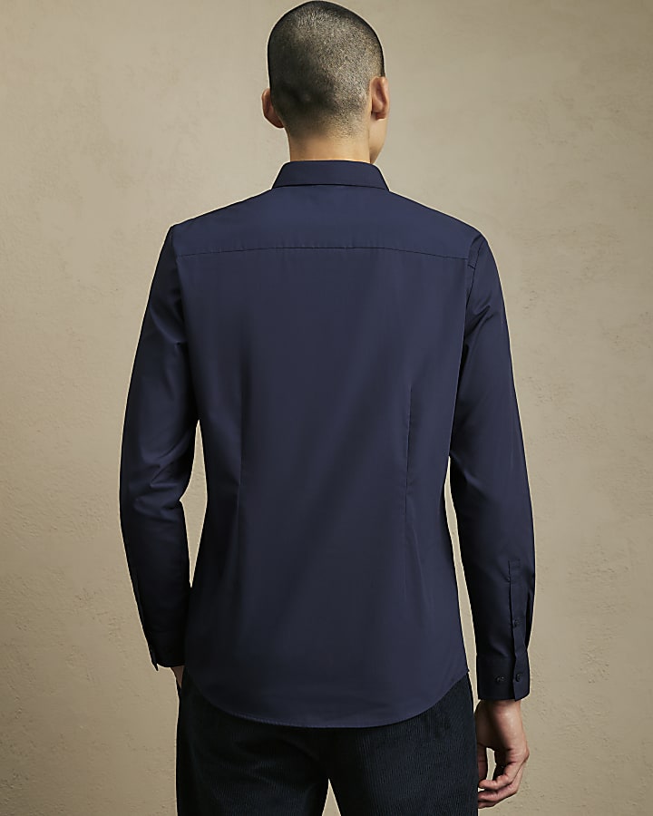 Navy Slim Fit Shirt