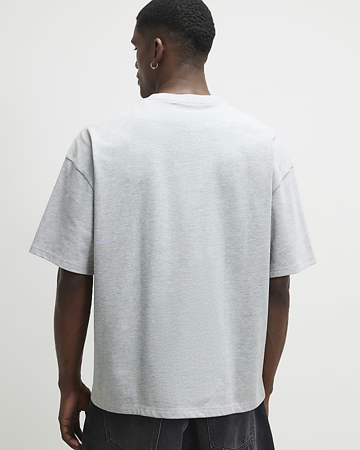 Grey Oversized Cotton Maison Prive T-Shirt