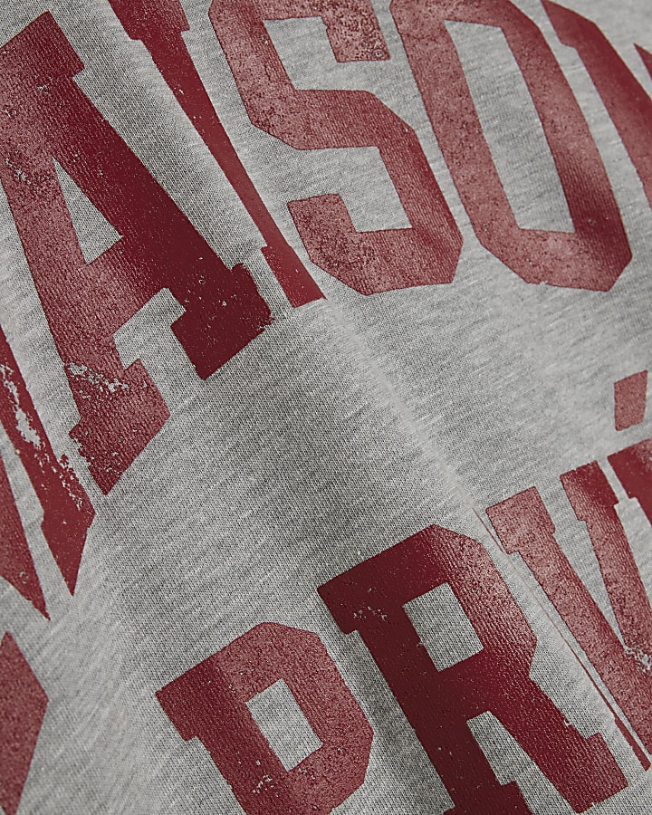 Grey Oversized Cotton Maison Prive T-Shirt