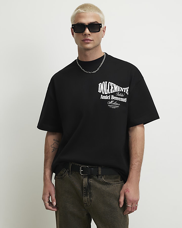 Black Dolcemente Cocktail T-Shirt