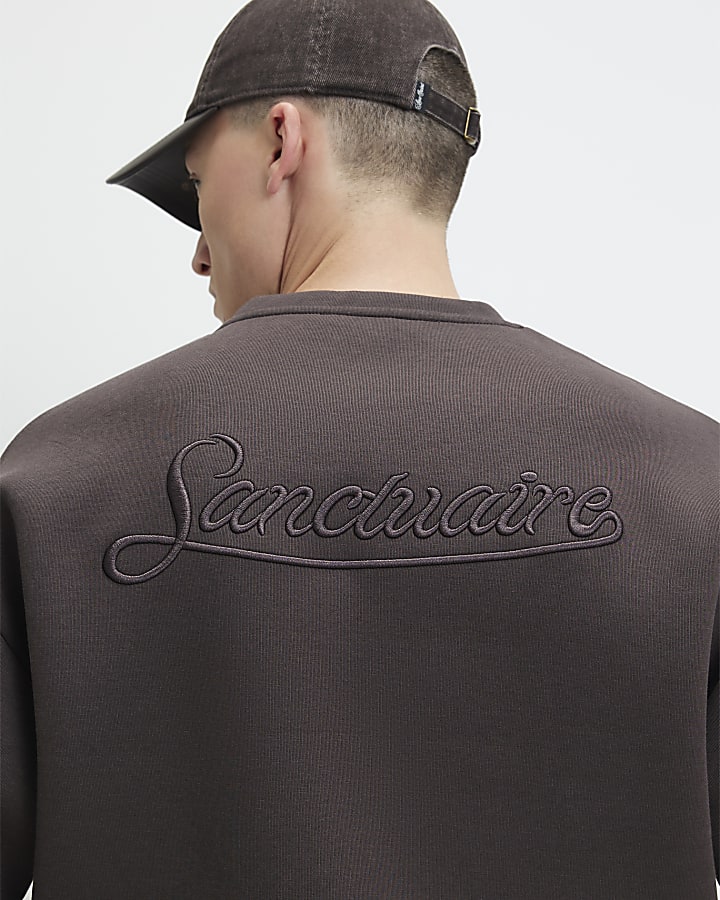 Brown Premium Oversized Sanctuaire T-Shirt