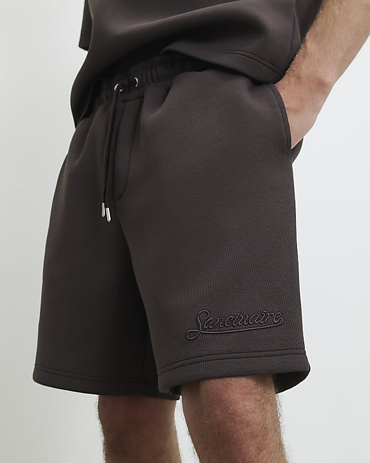 Brown Premium Regular Fit Sanctuaire Shorts