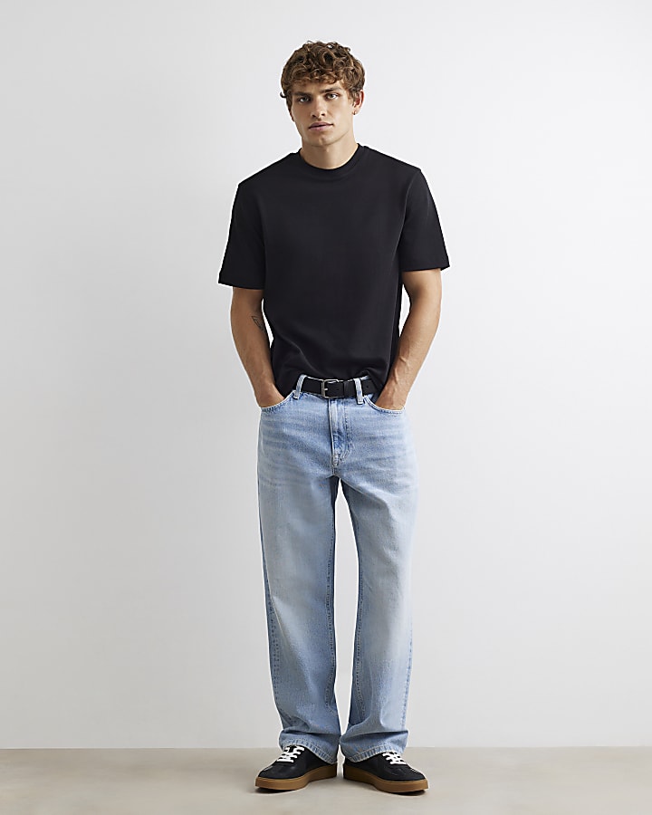 Black Slim Fit Cotton T-Shirt