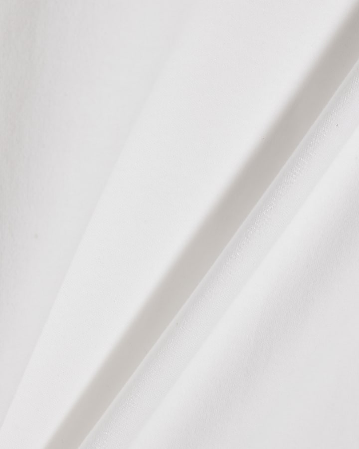White Slim Fit Cotton T-Shirt
