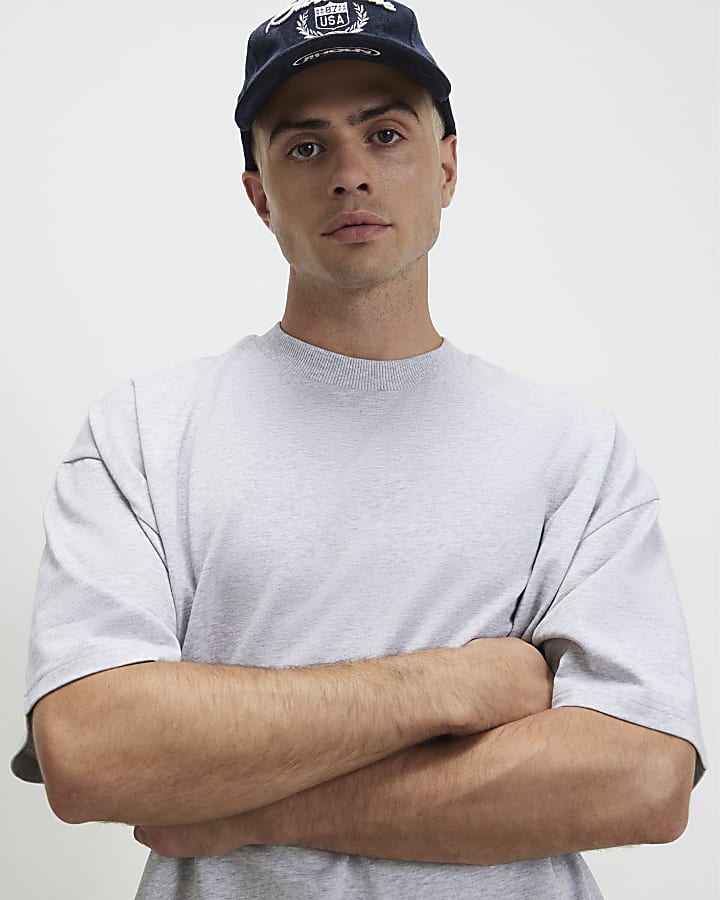 Grey Oversized Fit Cotton Heavyweight T-Shirt