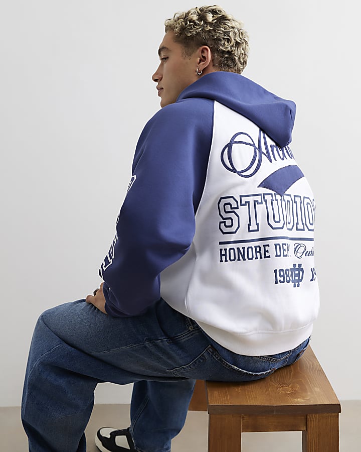 White Cotton Archival Embroidered Hoodie