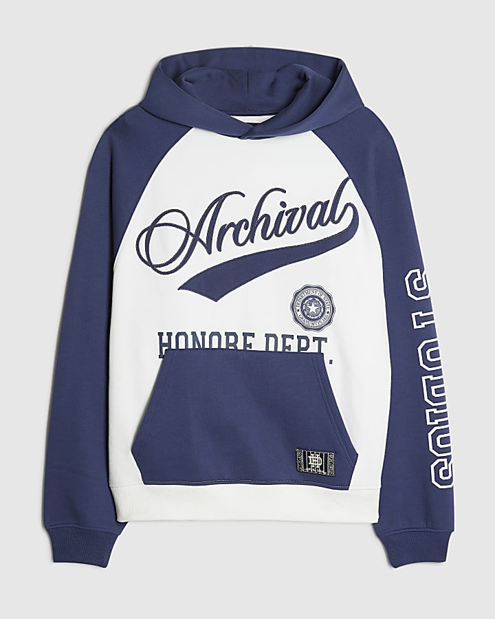 White Cotton Archival Embroidered Hoodie