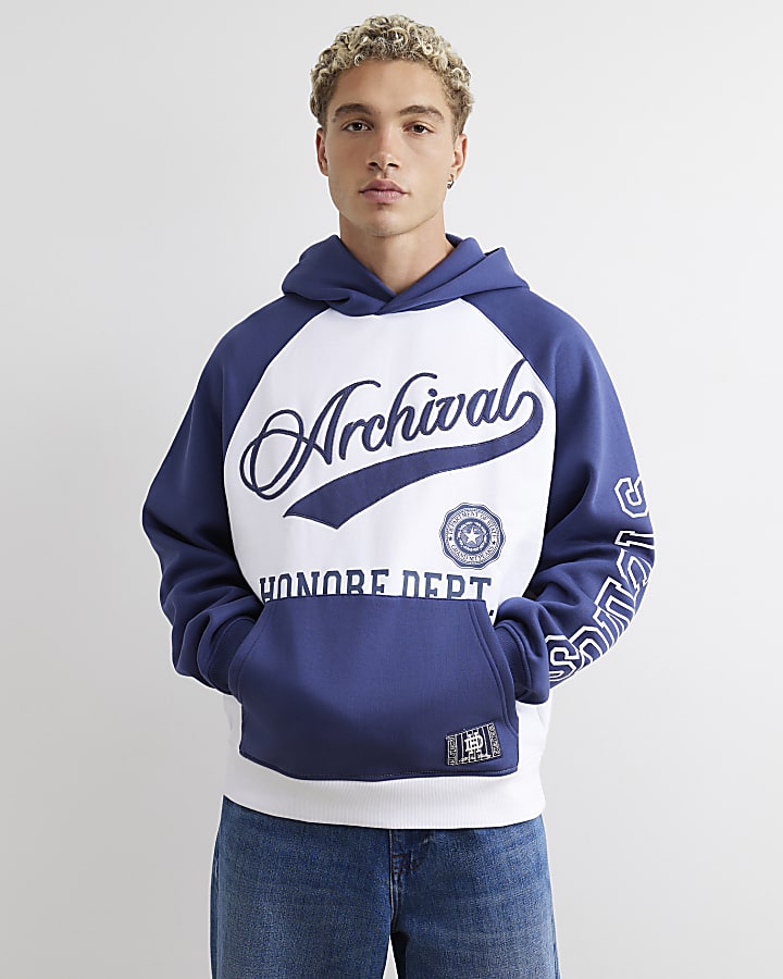 White Cotton Archival Embroidered Hoodie
