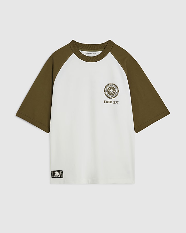 Cream Oversized Fit Cotton Archival T-shirt