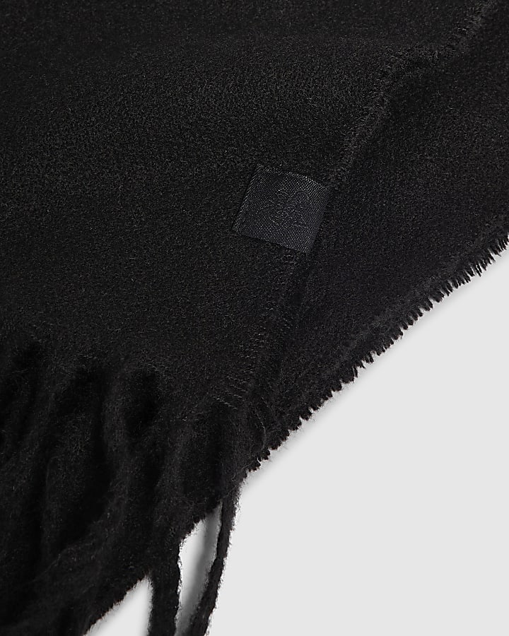 Black Cotton Scarf