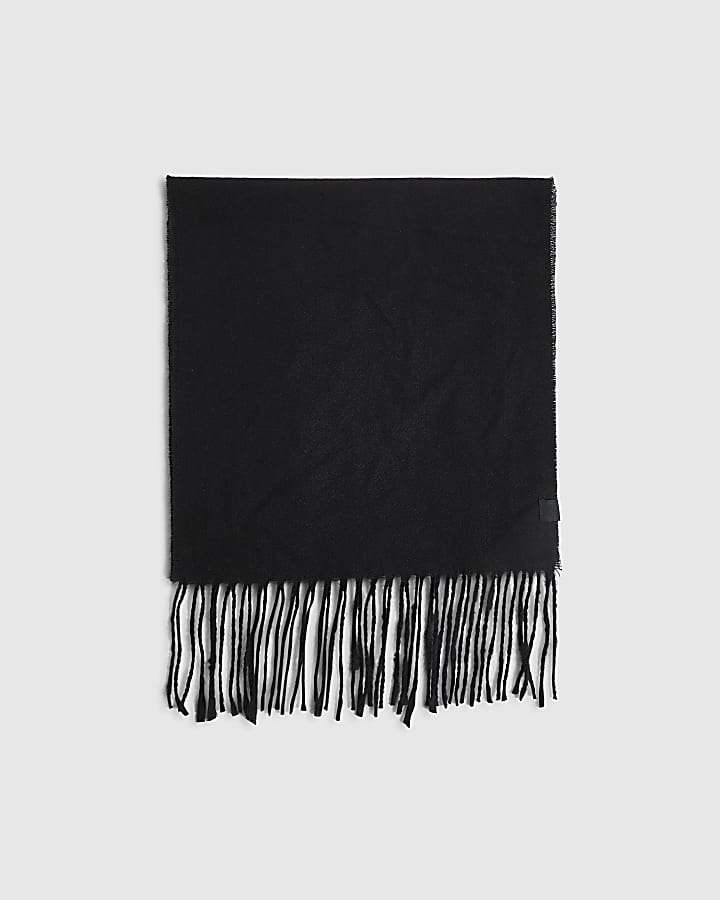 Black Cotton Scarf