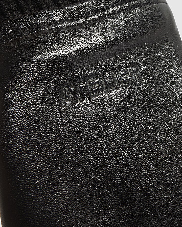 Black Leather Gloves