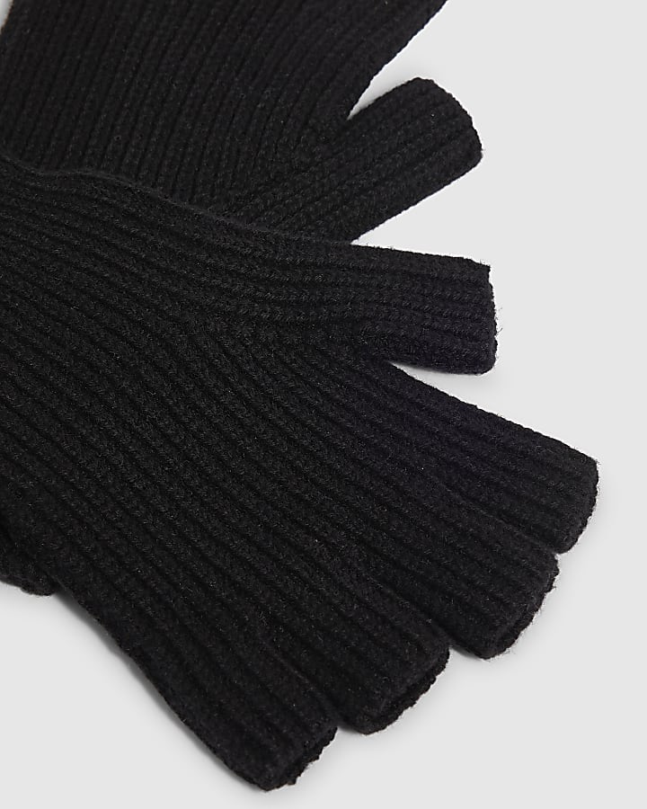 Black Fingerless Gloves