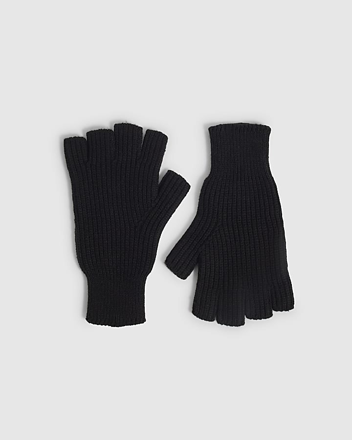 Black Fingerless Gloves
