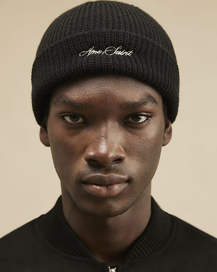 Black Ame Saint Docker Beanie