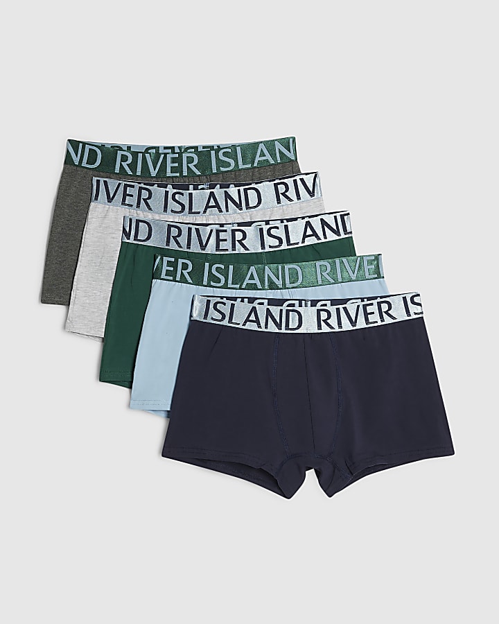 Blue Multicolour Pack Of 5 Trunks