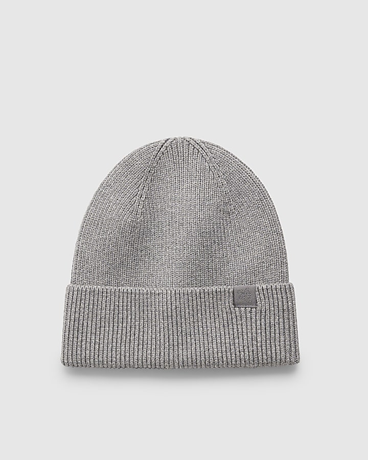 Grey Knitted Beanie