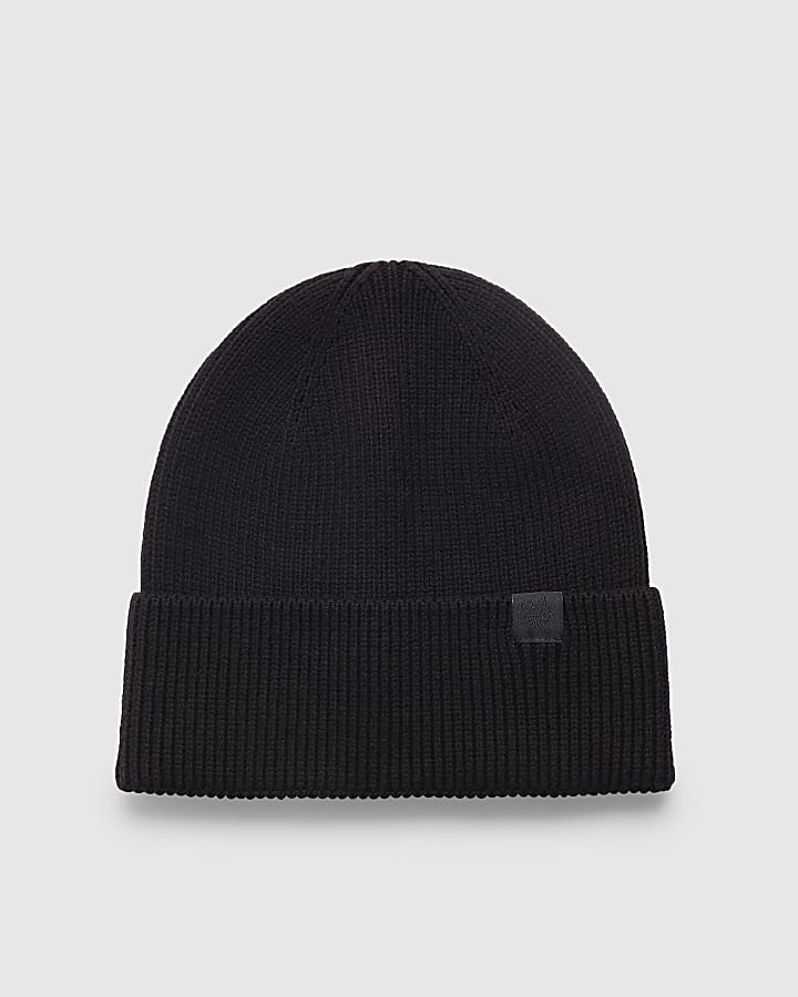 Black Knitted Beanie