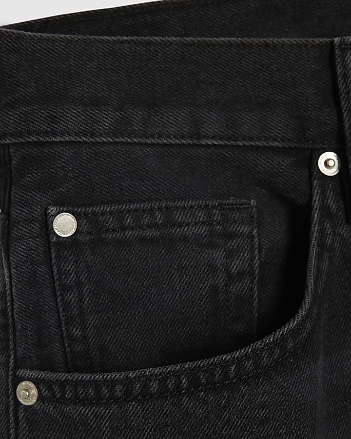 Black Barrel Leg Jeans