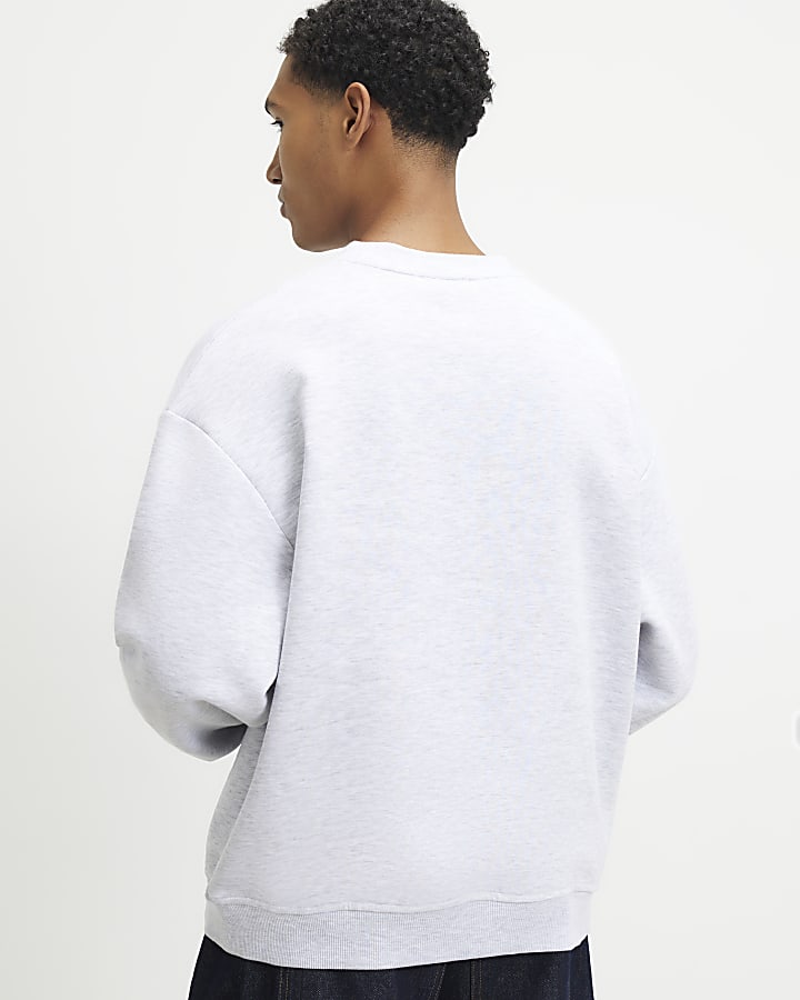 Grey Embroidered England Sweatshirt