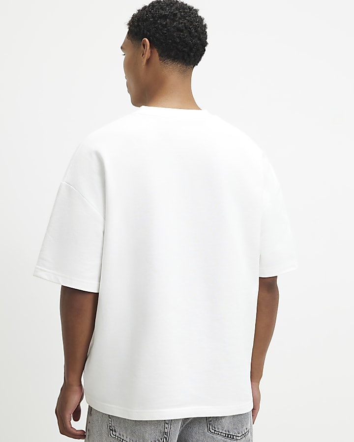 White England Embossed World Cup T-Shirt