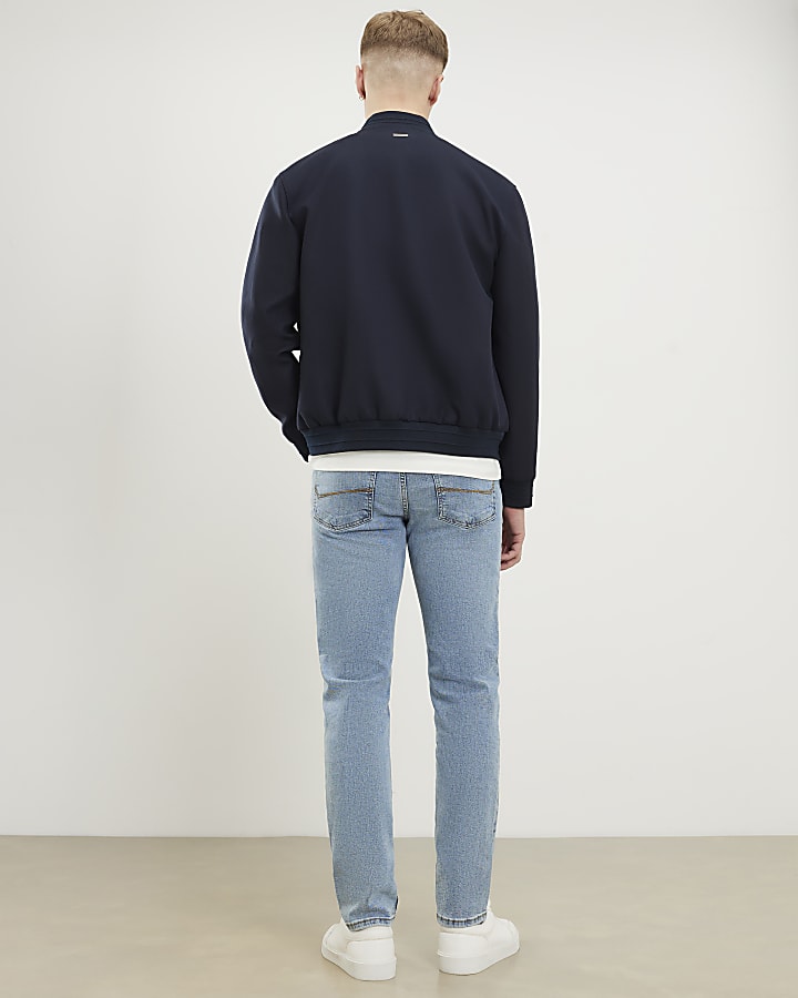 Blue Slim Fit Mid Wash Jeans