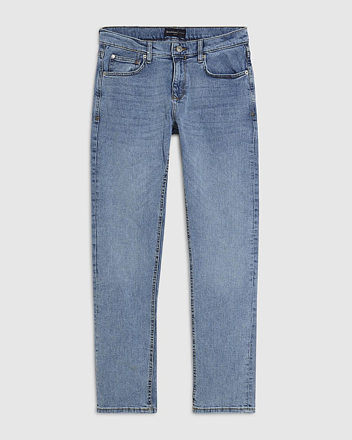 Blue Slim Fit Mid Wash Jeans