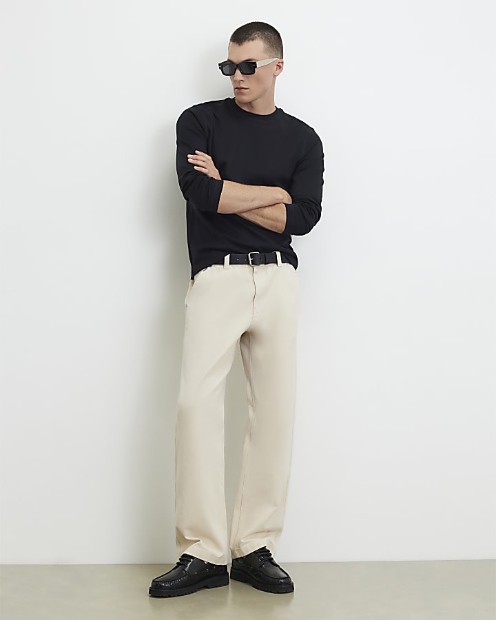 Black Slim Fit Cotton T-Shirt