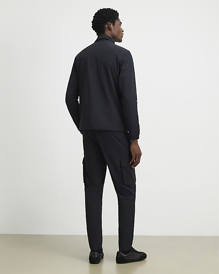 Black Skinny Fit Cargo Trousers
