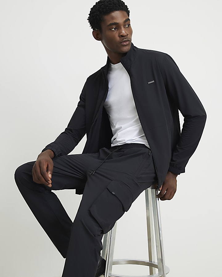 Black Skinny Fit Cargo Trousers