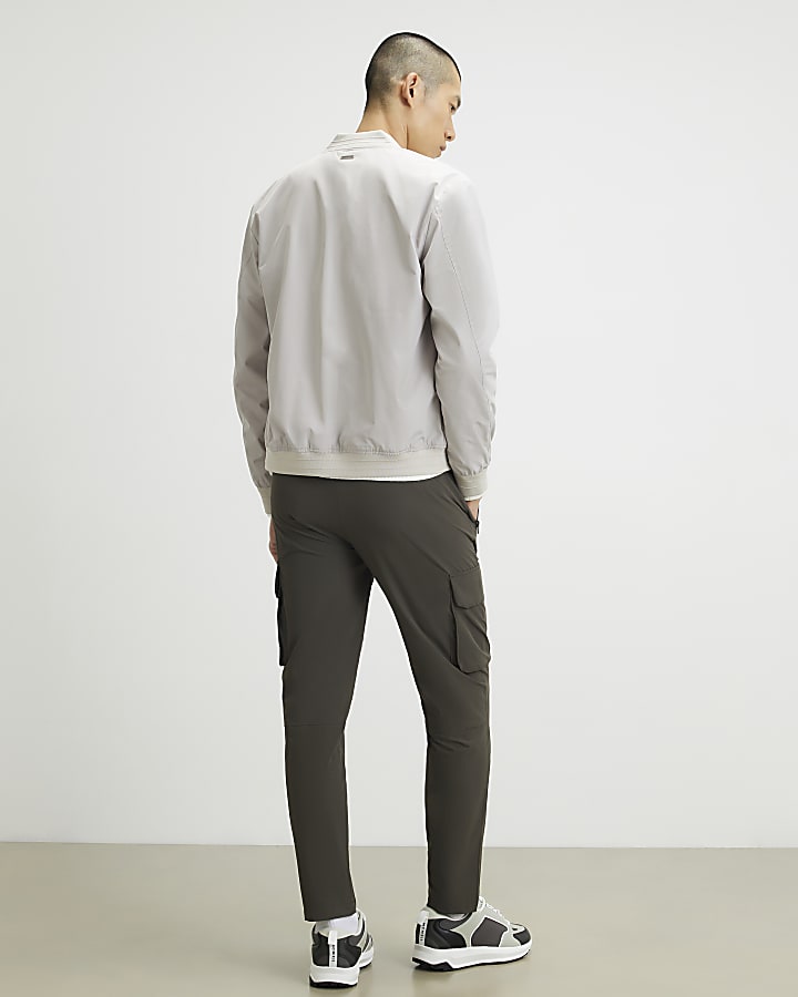 Green Skinny Fit Cargo Trousers