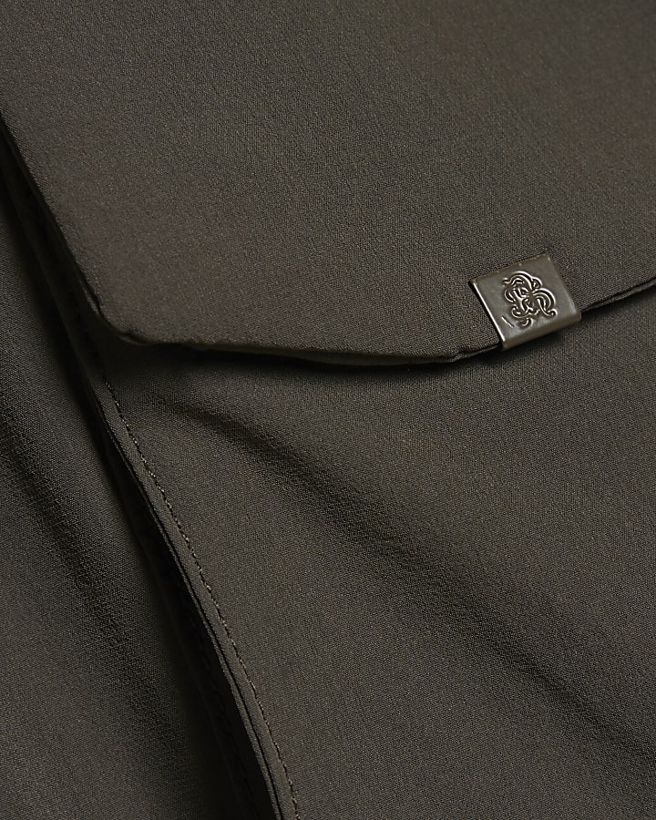 Green Skinny Fit Cargo Trousers