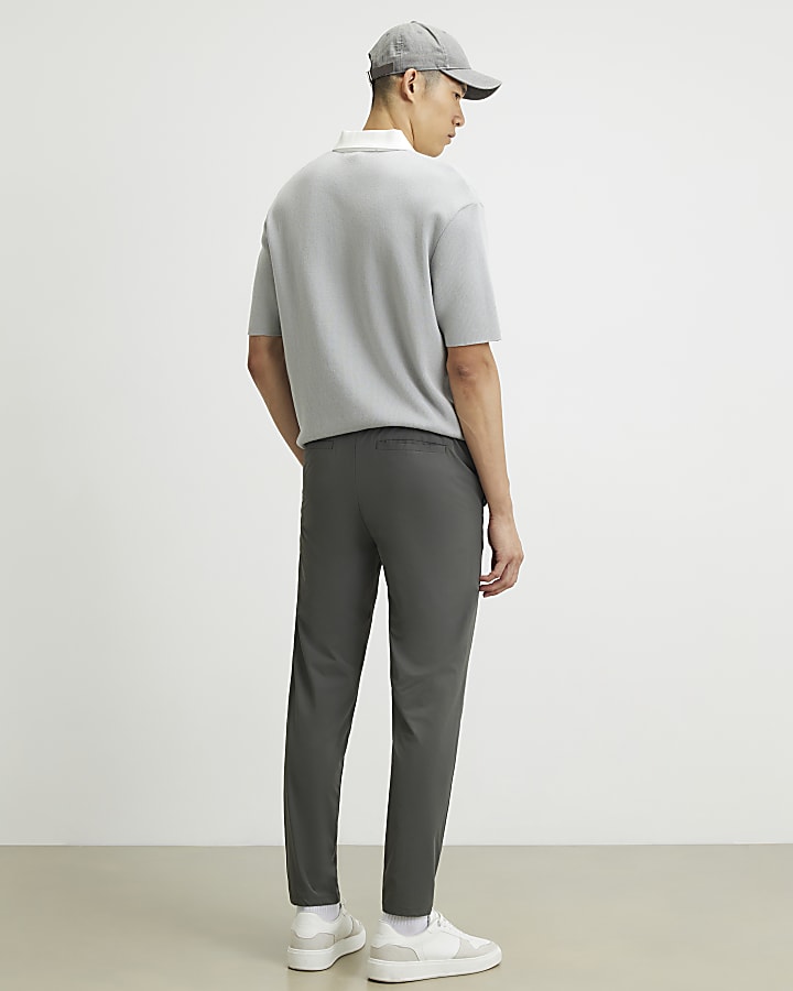 Grey Skinny Fit Trousers