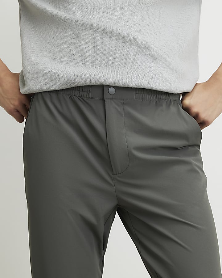 Grey Skinny Fit Trousers
