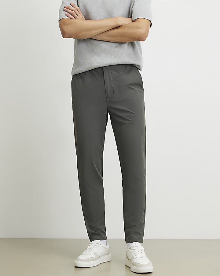 Grey Skinny Fit Trousers
