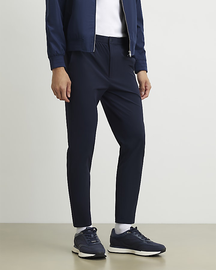Navy Skinny Fit Trousers