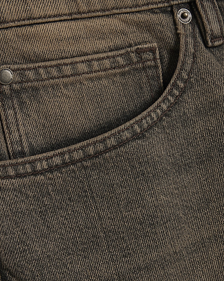 Brown Denim Jorts