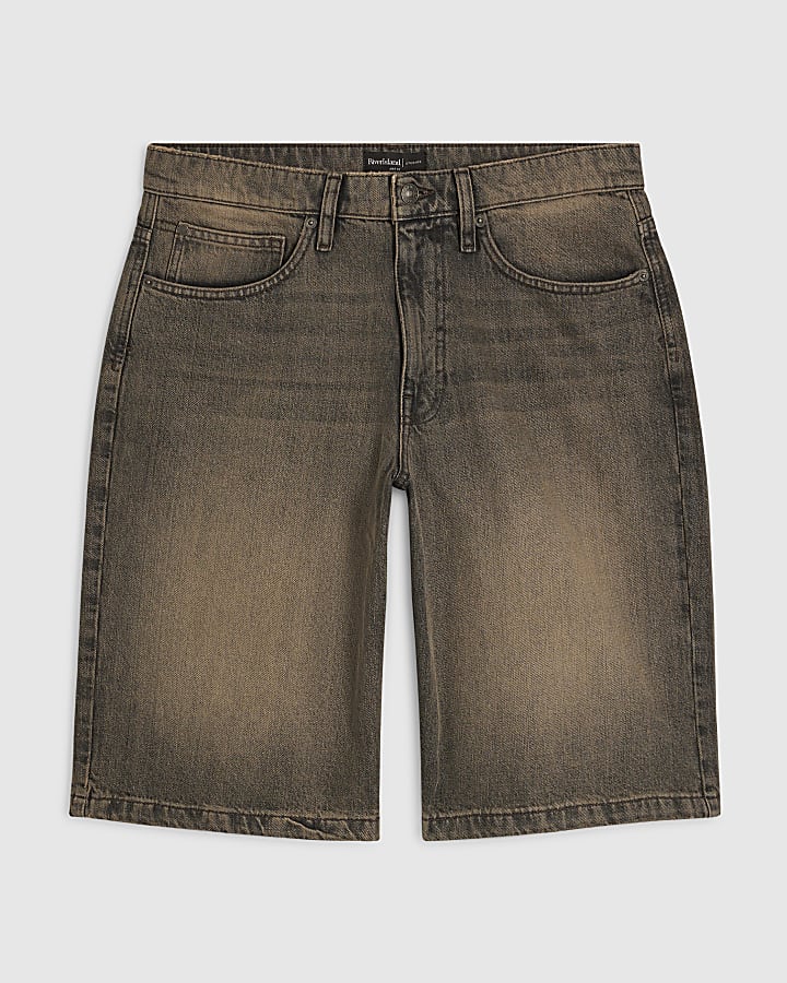 Brown Denim Jorts