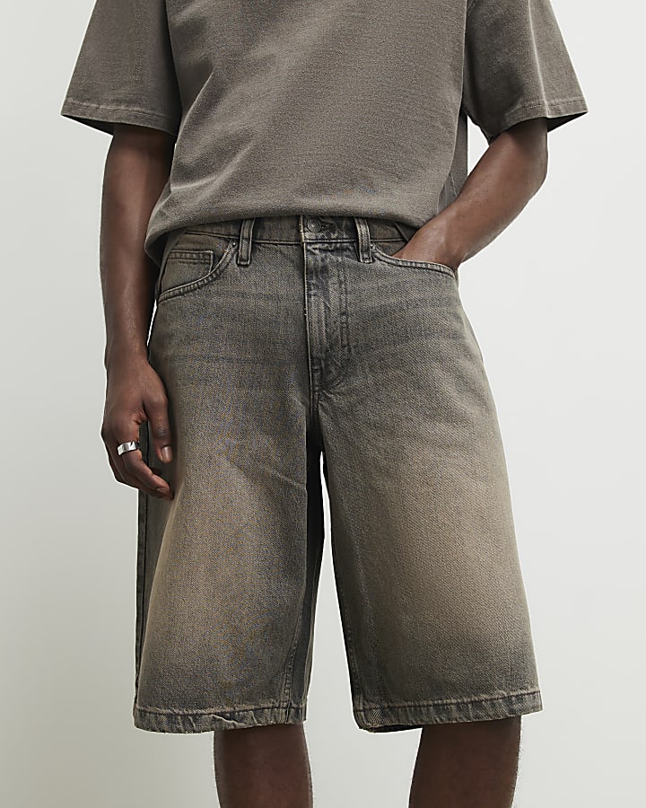 Brown Denim Jorts