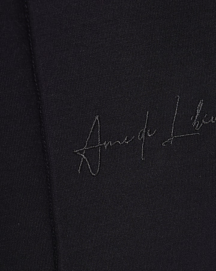 Navy Slim Fit Bond Interlock Shorts Set