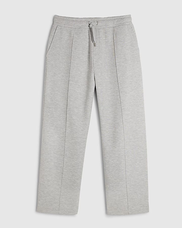 Grey Premium Wide Leg Joggers
