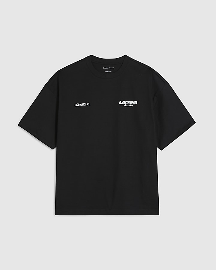 Black Oversized Fit Laguna Turbo T-Shirt