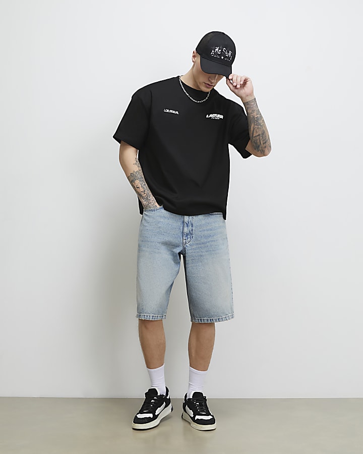 Black Oversized Fit Laguna Turbo T-Shirt